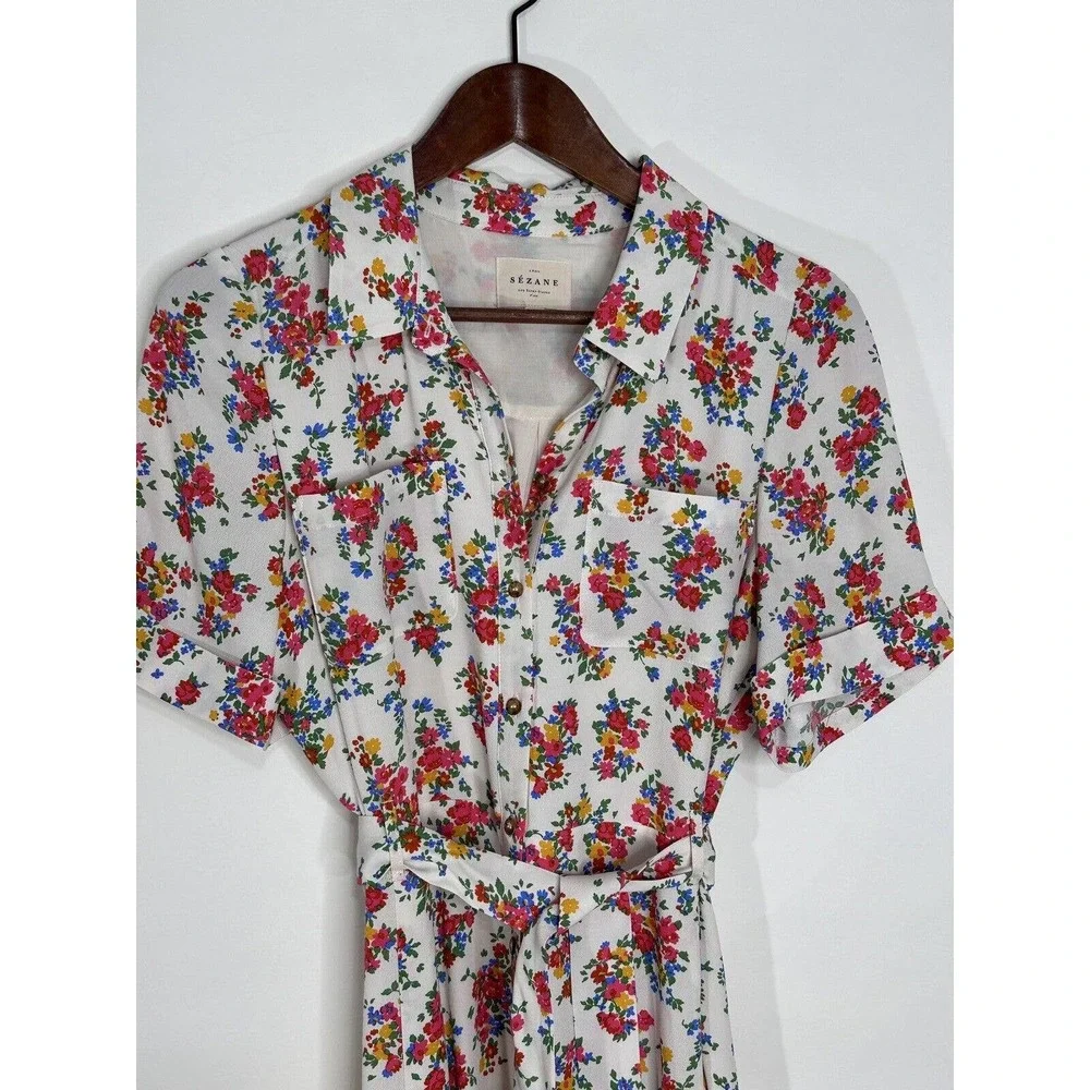 SEZANE ADÈLE DRESS JARDIN SECRET SIZE 38 US 6 - Picture 7 of 16